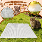 Cat scat mat being trimmed to custom size
