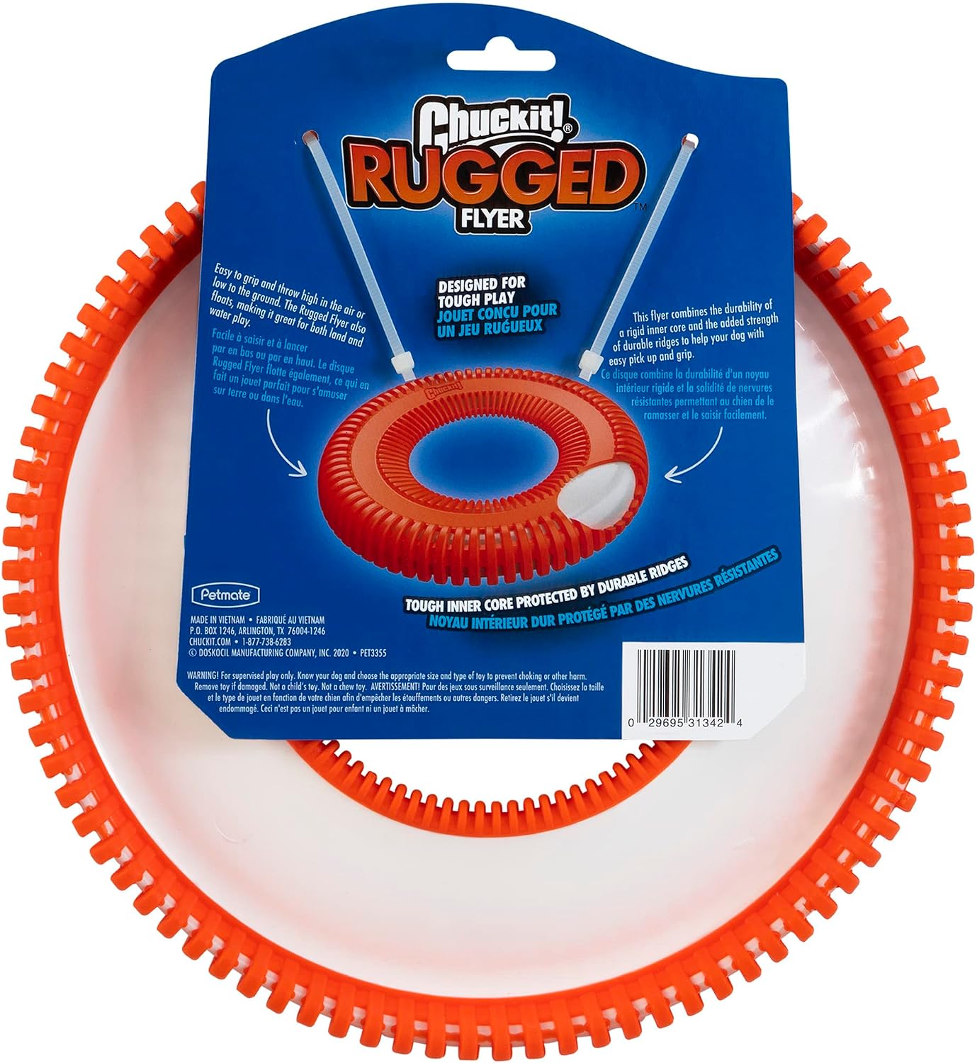 Close up of Chuckit! Rugged Flyer texture