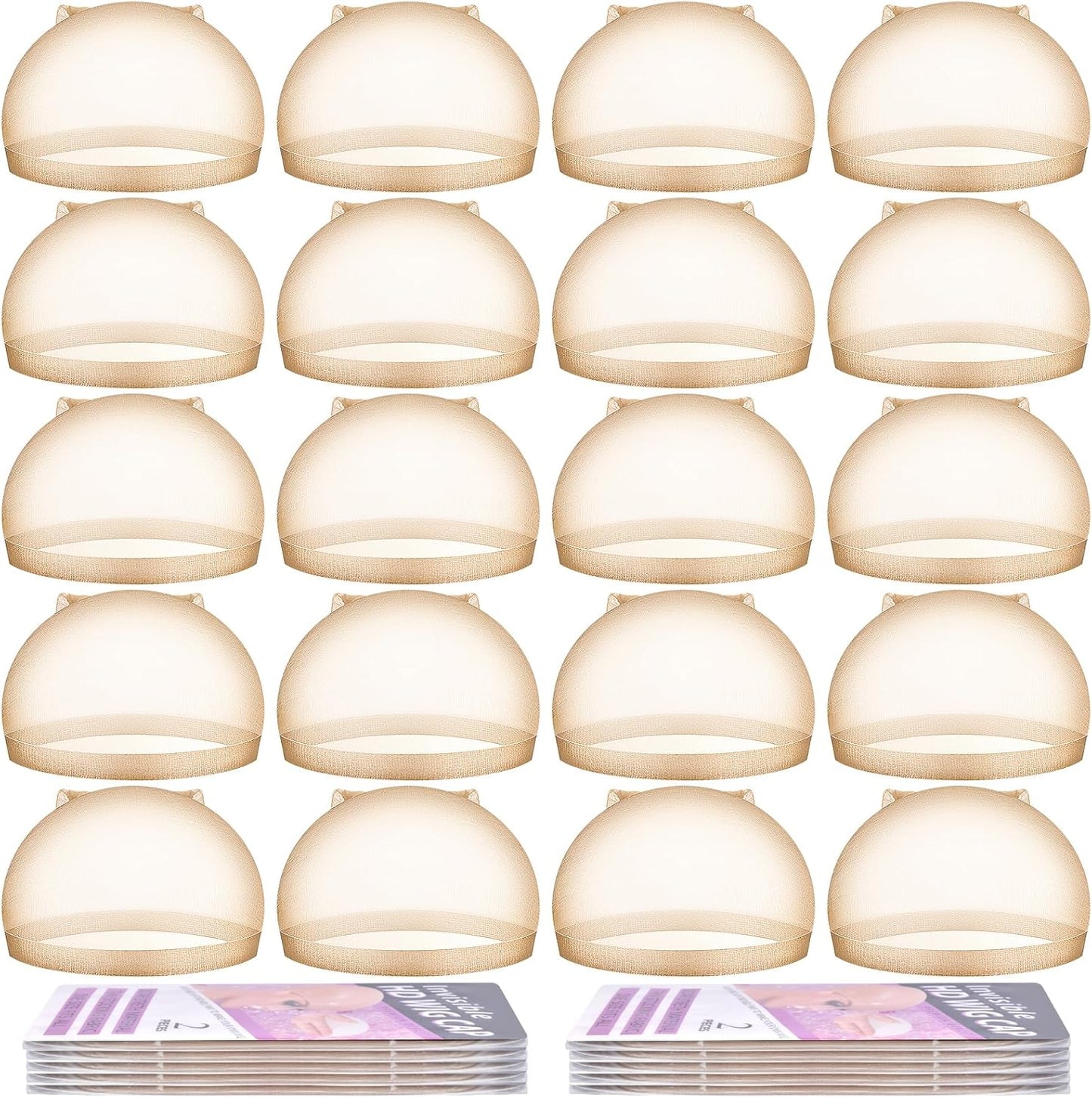 Morgles HD wig cap set 20 pieces nude color