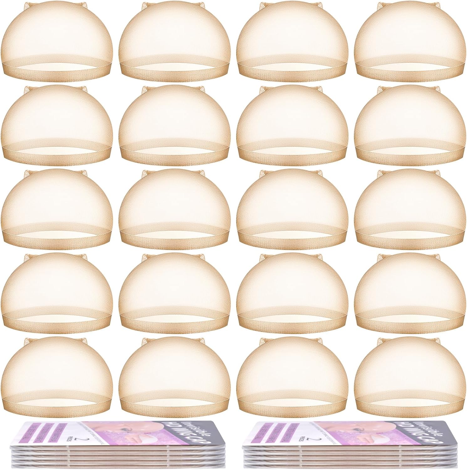 Morgles HD wig cap set 20 pieces nude color