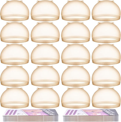 Morgles HD wig cap set 20 pieces nude color