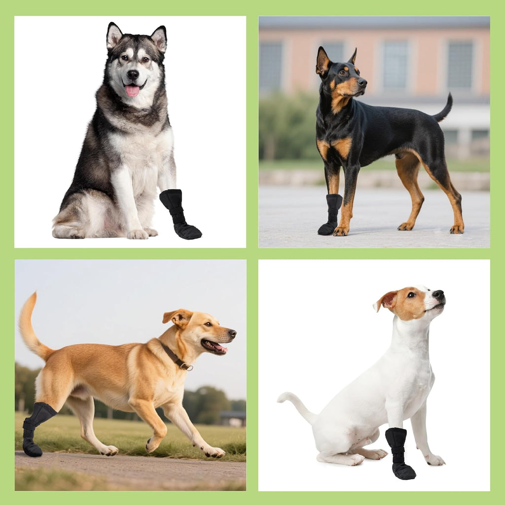 Two piece pack of Snugrance dog paw recovery boots