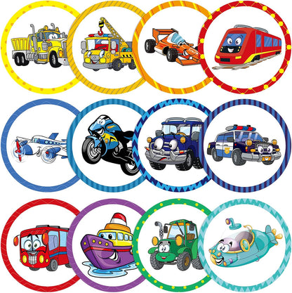 Eersida toilet targets for potty training front view showing the transportation cartoon packaging