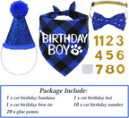 Adjustable sequined cat birthday party hat