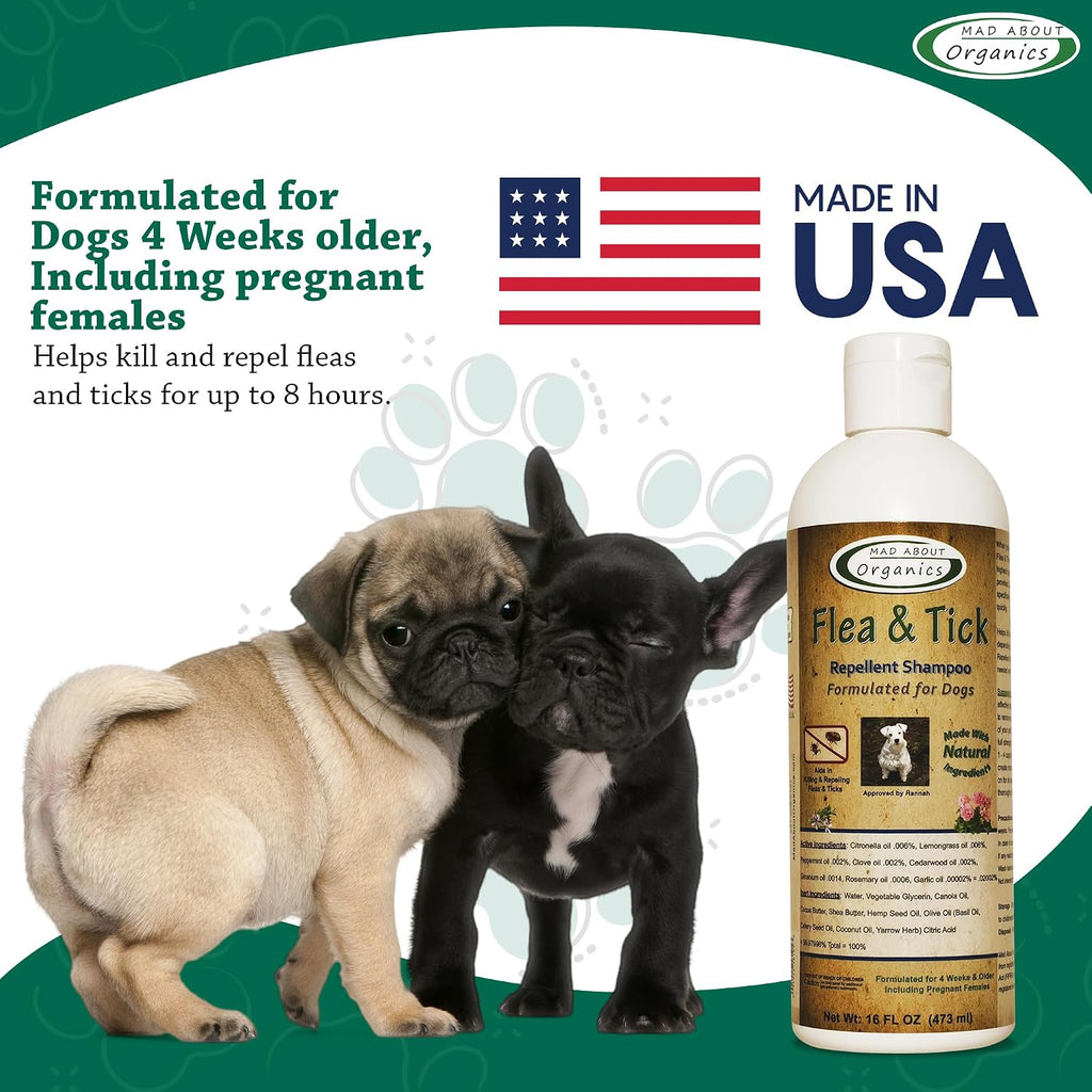 Gentle 16 fluid ounce dog shampoo for pregnant pets and puppies