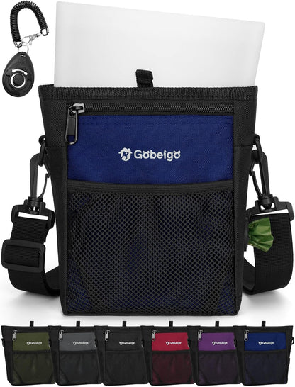 Gobeigo Dog Treat Pouch, Magnetic Closure & Sealable Silicone Bag Insert, 4-Cup Capacity - Belt Clip/Waist Belt/Crossbody Wear, Clicker Included - Great for Pet Training & Walking (Black) - Image 11