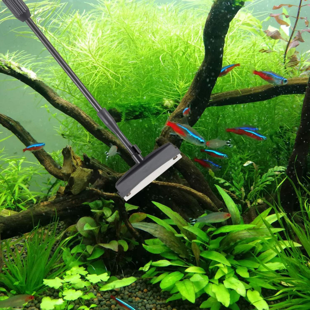 Hygger carbon fiber aquarium cleaning tool kit front view