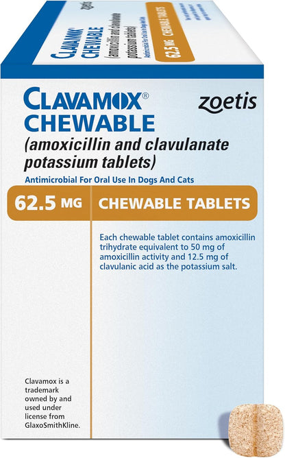 Genuine Clavamox veterinary antibiotic drops clinical supply