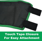 Intrepid International horse fetlock protection boot secure hook and loop closure close up