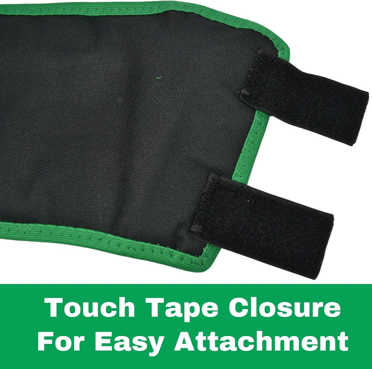 Intrepid International horse fetlock protection boot secure hook and loop closure close up
