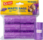 Glad for Pets Extra Large Scented Dog Poop Bags, Heavy Duty Tear-Resistant Pet Waste Pickup Bags with Fresh Scent, Easy-Tie Handles for Walking, Camping, Travel, 90 Count - Image 10