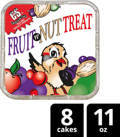 C&S Fruit n' Nut Suet Treat, Suet Cakes for Wild Birds Including Robins, Blue Jays, Bluebirds, Tanagers, Thrushes and More, 8 Pack - Image 10