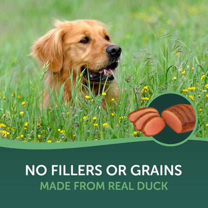 Grain-free duck jerky strips for all life stages