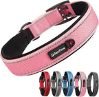 PetiFine Dog Collars for Medium Dogs, Neoprene Padded and Adjustable, Reflective Wide Heavy Duty Pet Collars with Durable Metal Belt Buckle for Walking, Red, M - Image 14