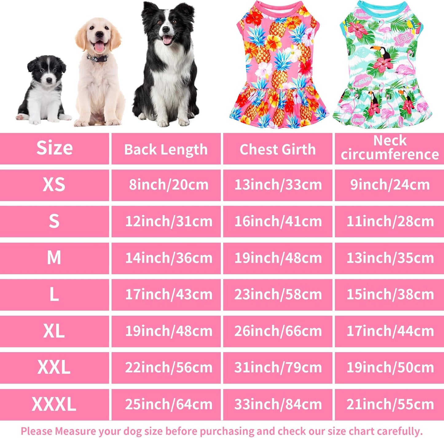 JpGdn summer pet sundress green tropical floral pattern for small female puppies.