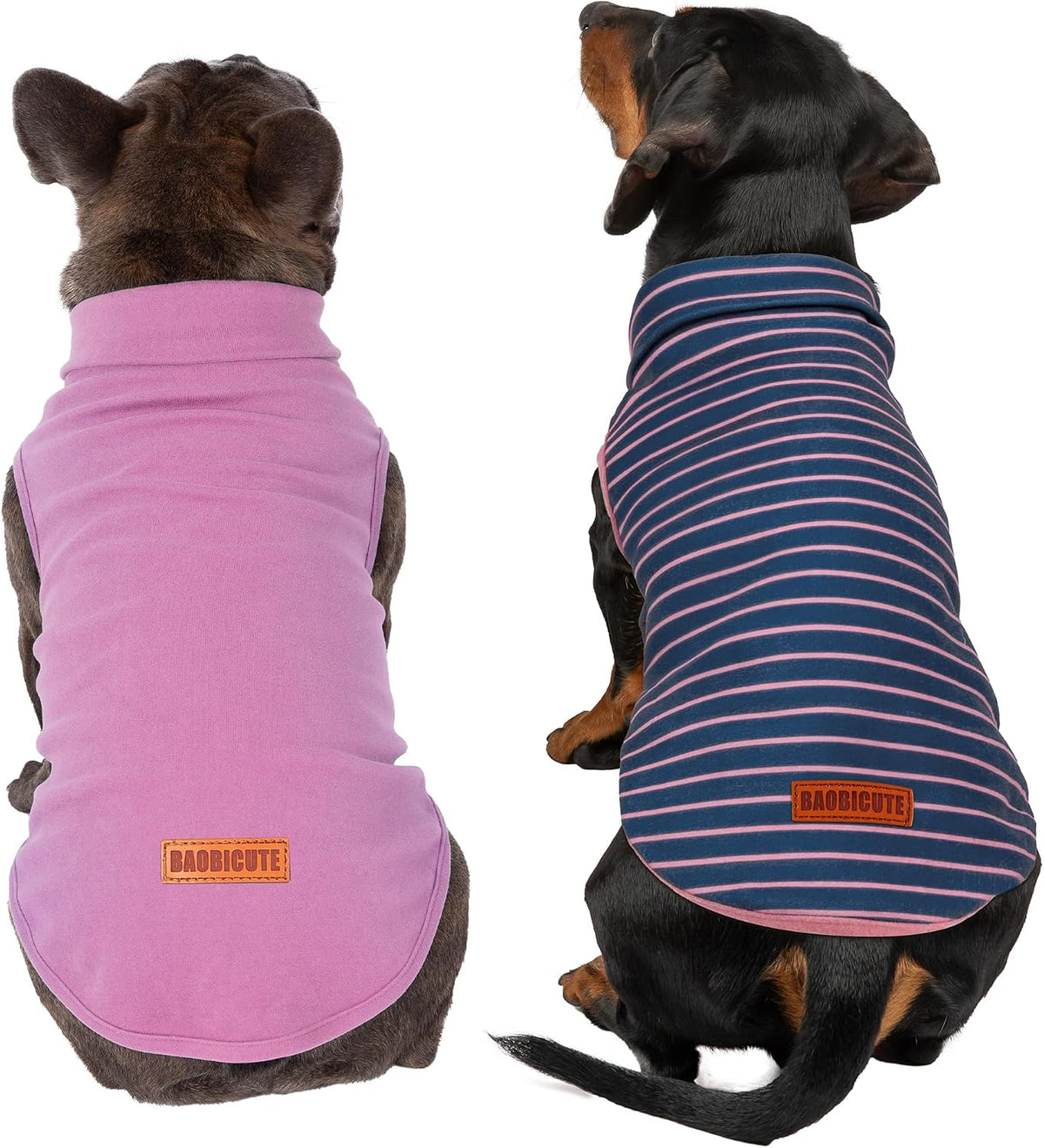 BAOBICUTE comfortable winter dog sweatshirts showing the sleeveless armholes