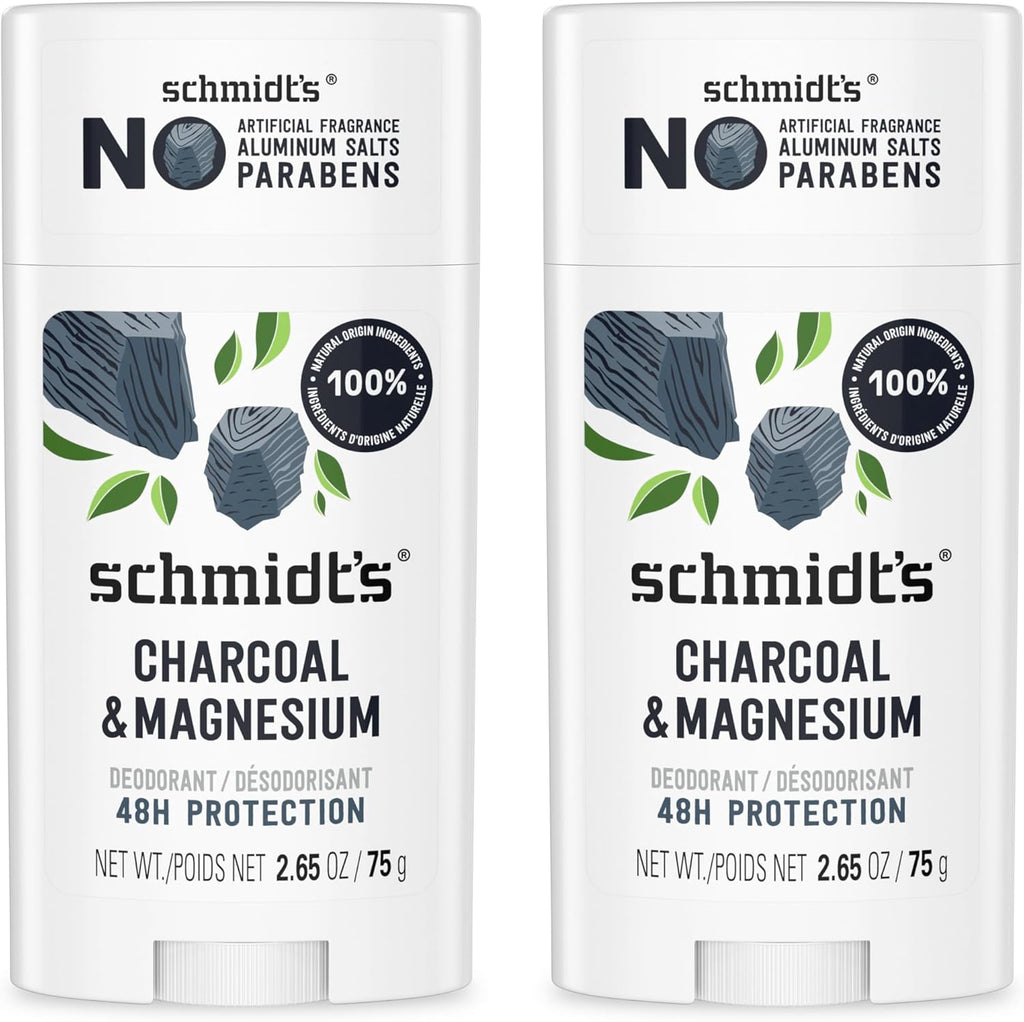 Schmidt's aluminum-free vegan deodorant stick front view