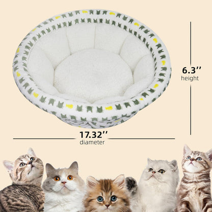 Side profile of Aiwikide cat bed showing raised rim
