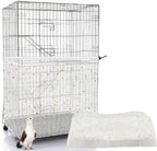 Bird Cage Seed Catcher, 45-90'' Adjustable Bird Cage Cover, Universal Nylon Bird Cage Mesh Net, Bird Cage Skirt Guard Accessories for Parrot Parakeet Macaw Round Square Cage (White) - Image 9