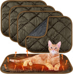 4 Pack Self Heating Cat Pad Self Warming Dog Mat Reflects Body Heat Extra Warm Thermal Pet Pad Washable Dog Cat Bed Crate Bed Mat Blanket(Gray,16 x 20 Inch) - Image 14