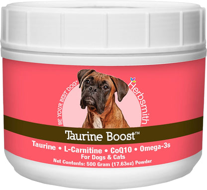 Herbsmith Taurine Boost - Cardiac and Heart Support for Dogs and Cats - Taurine Supplement for Dog and Cat Heart Health - with CoQ10, Taurine and L-Carnitine for Dogs - 150g - Image 11
