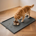 Hicooi large grey silicone dog food mat front view