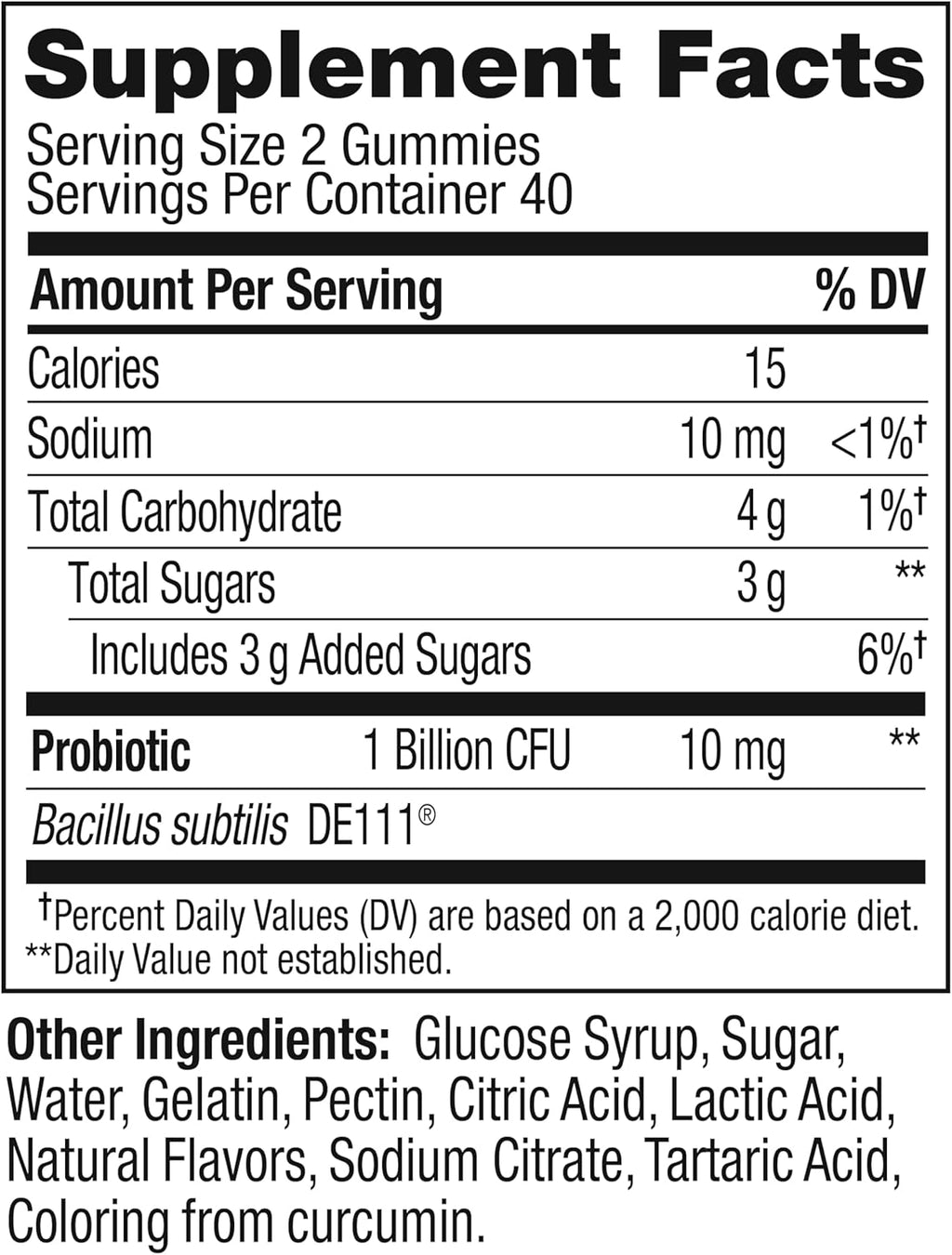 OLLY Probiotic Gummy tropical mango flavor highlight view