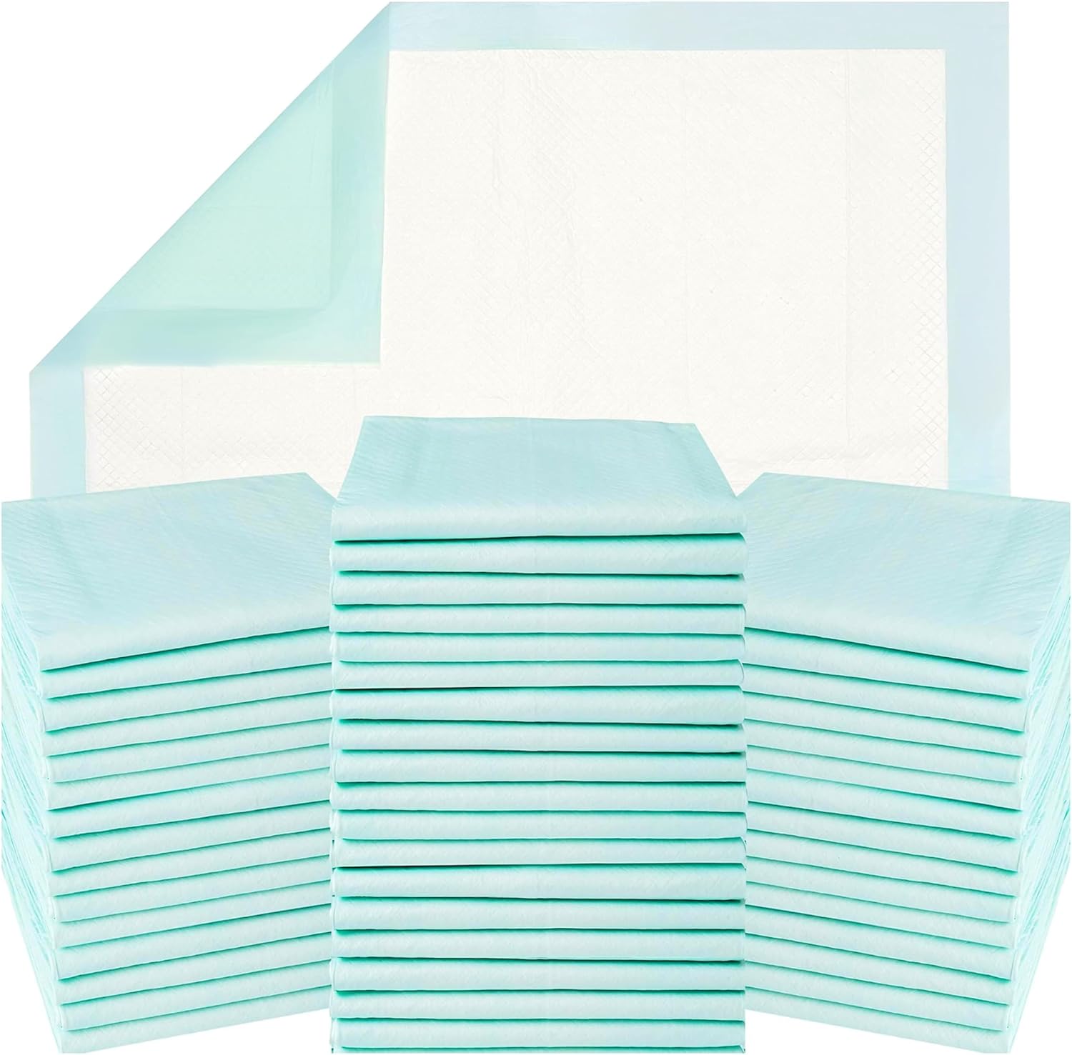 Green Lifestyle Disposable Underpads front view of the packaging showing fifty count pack details.