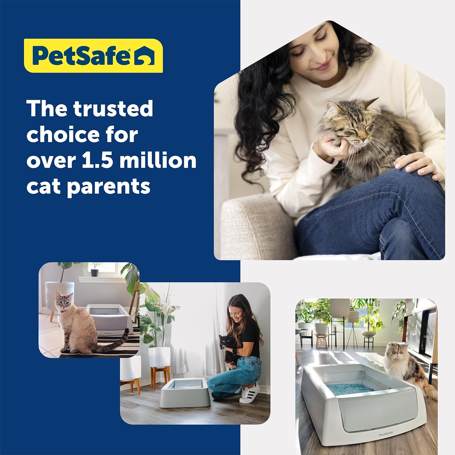Instructions visualization for PetSafe disposable litter tray