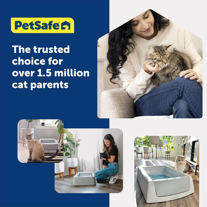 Instructions visualization for PetSafe disposable litter tray
