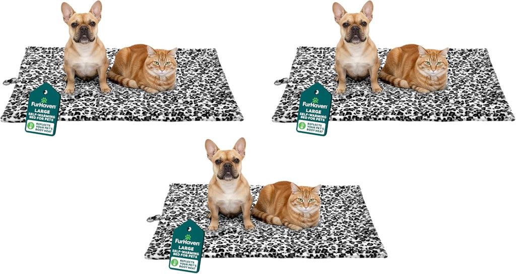 Furhaven ThermaNAP Self-Warming Cat Bed for Indoor Cats & Large/Medium Dogs, Washable & Reflects Body Heat - Quilted Faux Fur Reflective Bed Mat - Gray, Large - Image 15