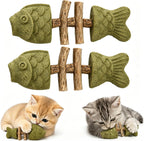 Catnip and Silvervine Chew, Natural Fishbone Chew Toy for Cats, Fishbone-Shaped Cat Dental Toy for Chewing, Licking, Pawing, Boredom Relief & Enrichment for Cats (2 PCS, Mixed Flavor) - Image 14