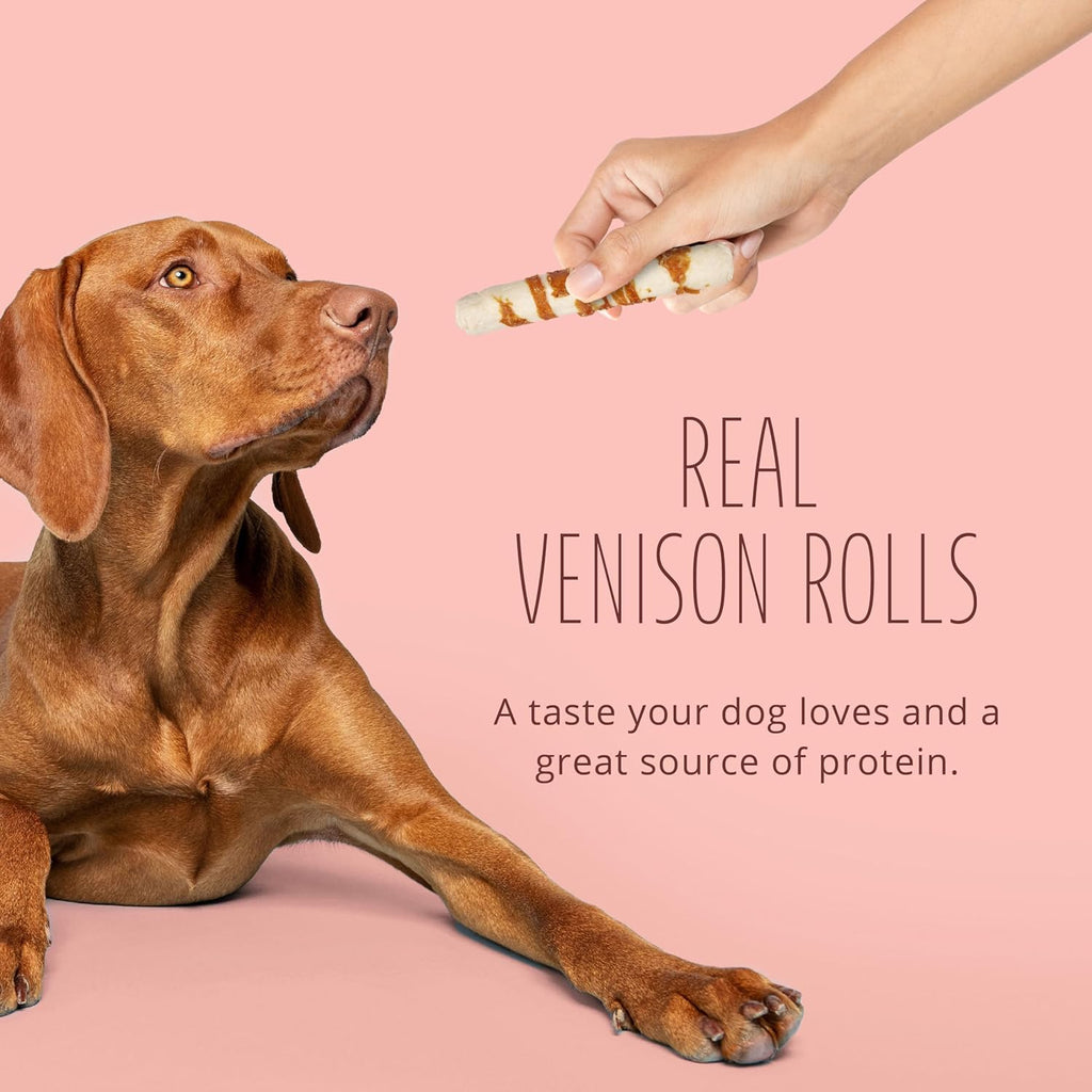 Close up view of the breakdown of rawhide fibers on Better Belly premium dog chews