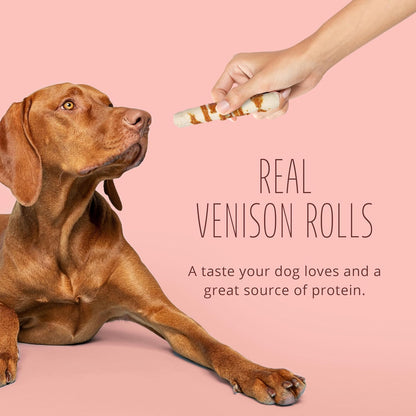 Close up view of the breakdown of rawhide fibers on Better Belly premium dog chews