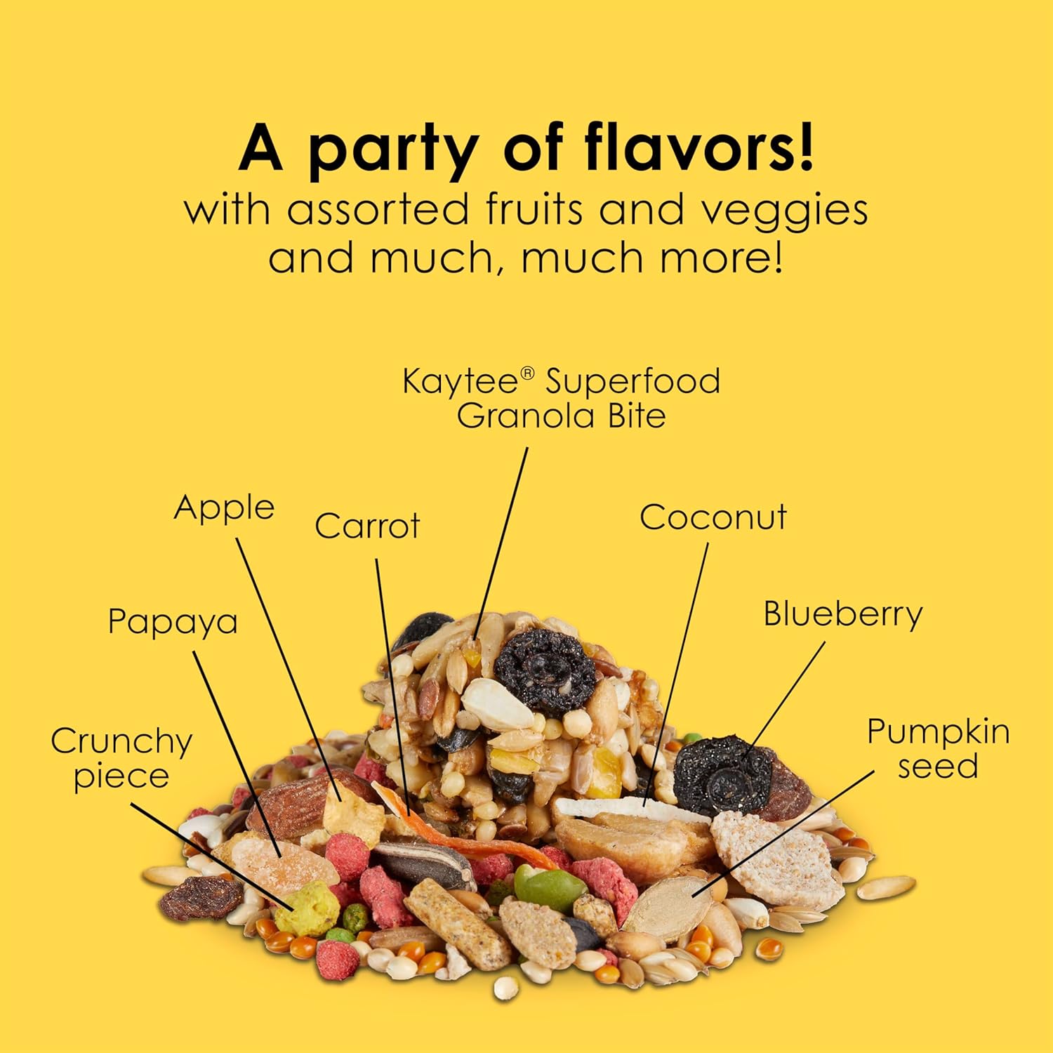 Resealable 4.5 pound bag of imported gourmet food suitable for pet cockatiels.