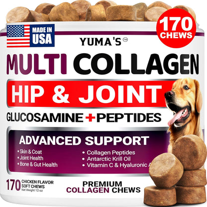 Glucosamine for Dogs - 240 Chews - Hip and Joint Supplement for Dogs - Advanced Glucosamine Chondroitin Treats with MSM - Joint Pain Relief - Large & Small Breed - Mobility Support - Made in USA - Image 9