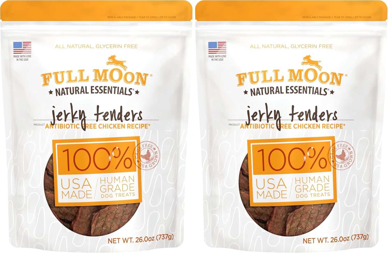 Full Moon Chicken Jerky Tenders Healthy All Natural Dog Treats Human Grade Made in USA 26 oz - Image 9