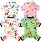 Instructional sizing visual demonstrating how to measure pet chest girth for the perfect onesie fit.