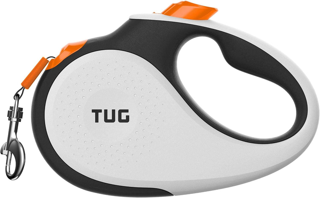 TUG 360 degrees Tangle-Free Retractable Dog Leash | 16 ft Strong Nylon Tape | One-Handed Brake, Pause, Lock (Medium, White) - Image 15