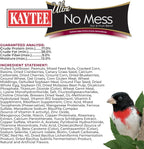 Educational diagram showing shell-free vs traditional bird seed waste