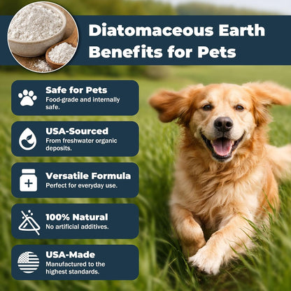 Natural chemical free pet care powder for dog digestive cleanse and detox