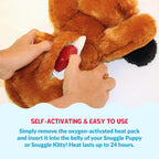 Air activated odorless non toxic heat packs for pet soothing and stress reduction