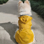 Lightweight foldable dog raincoat for outdoor walks
