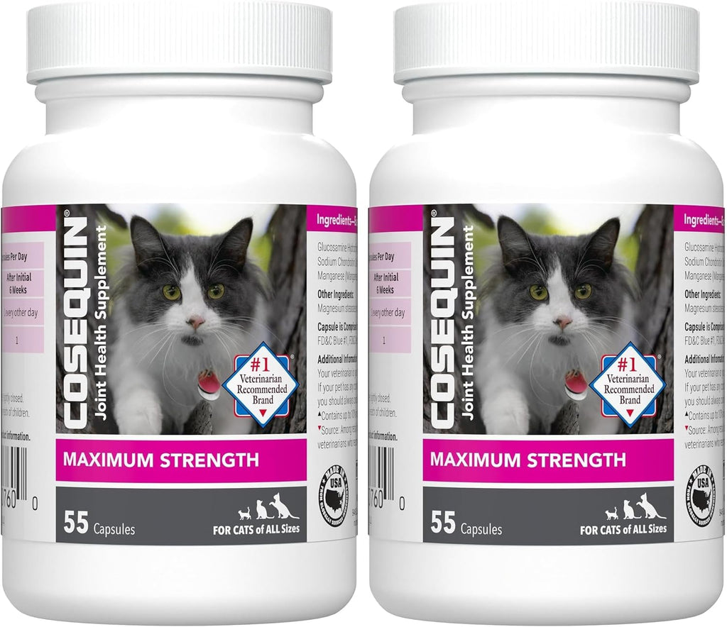 Nutramax Cosequin for Cats Joint Health Supplement, Contains Glucosamine for Cats, Plus Chondroitin, and Omega-3s, Supports Joint and Skin and Coat Health, Sprinkle Capsules, 80 Count - Image 9