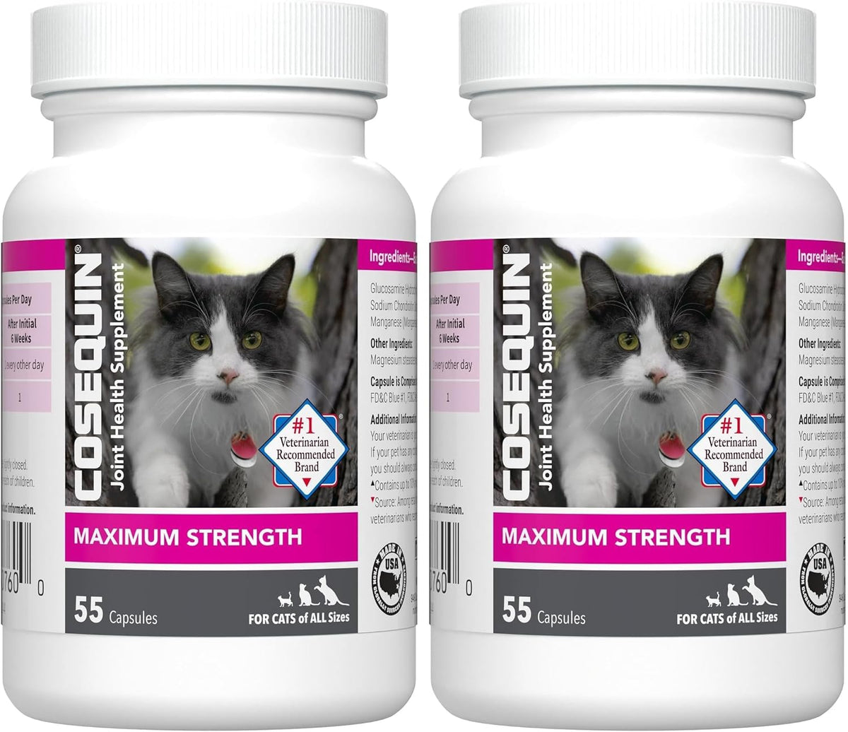 Nutramax Cosequin for Cats Joint Health Supplement, Contains Glucosamine for Cats, Plus Chondroitin, and Omega-3s, Supports Joint and Skin and Coat Health, Sprinkle Capsules, 80 Count - Image 9