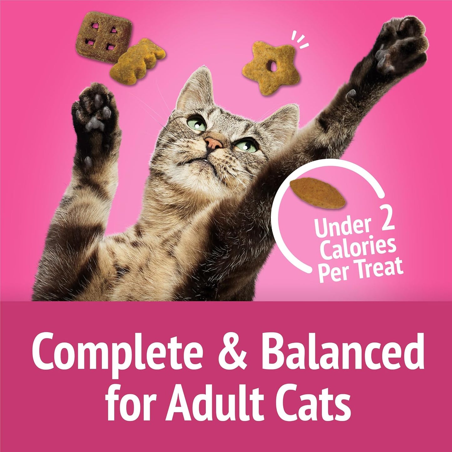 Healthy low calorie crunchy treats for cats imported by Rudra Retails