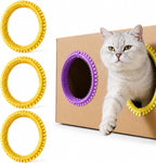 Unique Sales 3-Pack Cat Self Groomer front view yellow