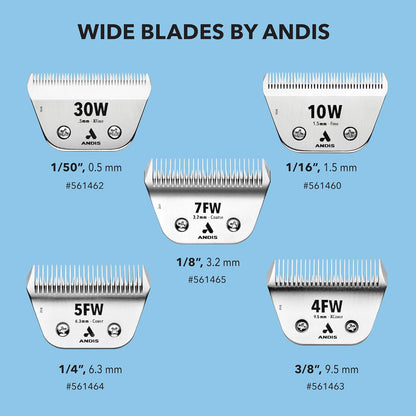 Andis professional series wide detachable blade for livestock grooming