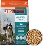 K9 Natural grass fed beef recipe packaging
