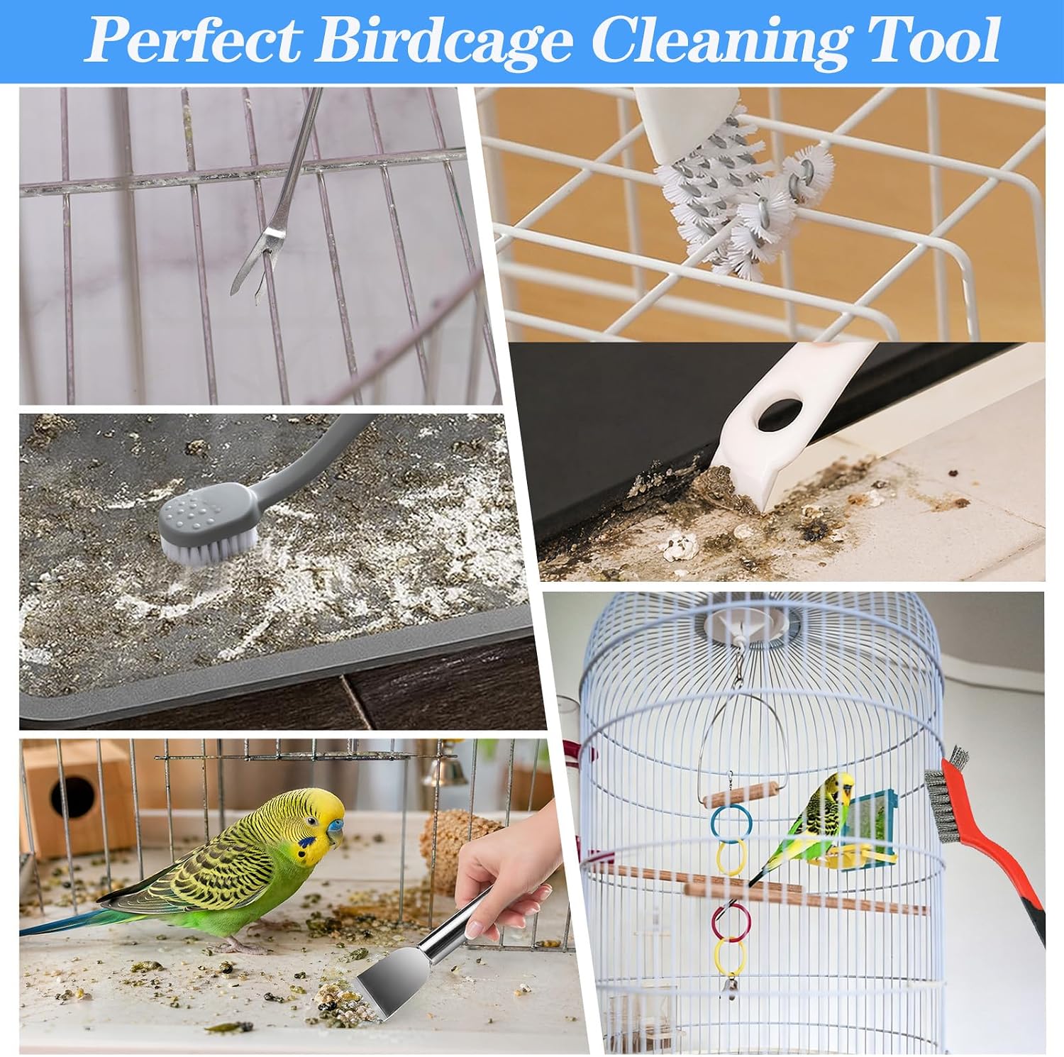 Gavigain small animal cage maintenance kit featuring the ergonomic plastic handles.